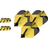 Target Target Tag 3 Set Black Yellow Ten-X - Dart Flights