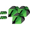 Target Target Tag 3 Set Black Green NO2 - Dart Flights