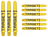 Target Pro Grip Tag 3 Set Yellow Black - Dart Shafts