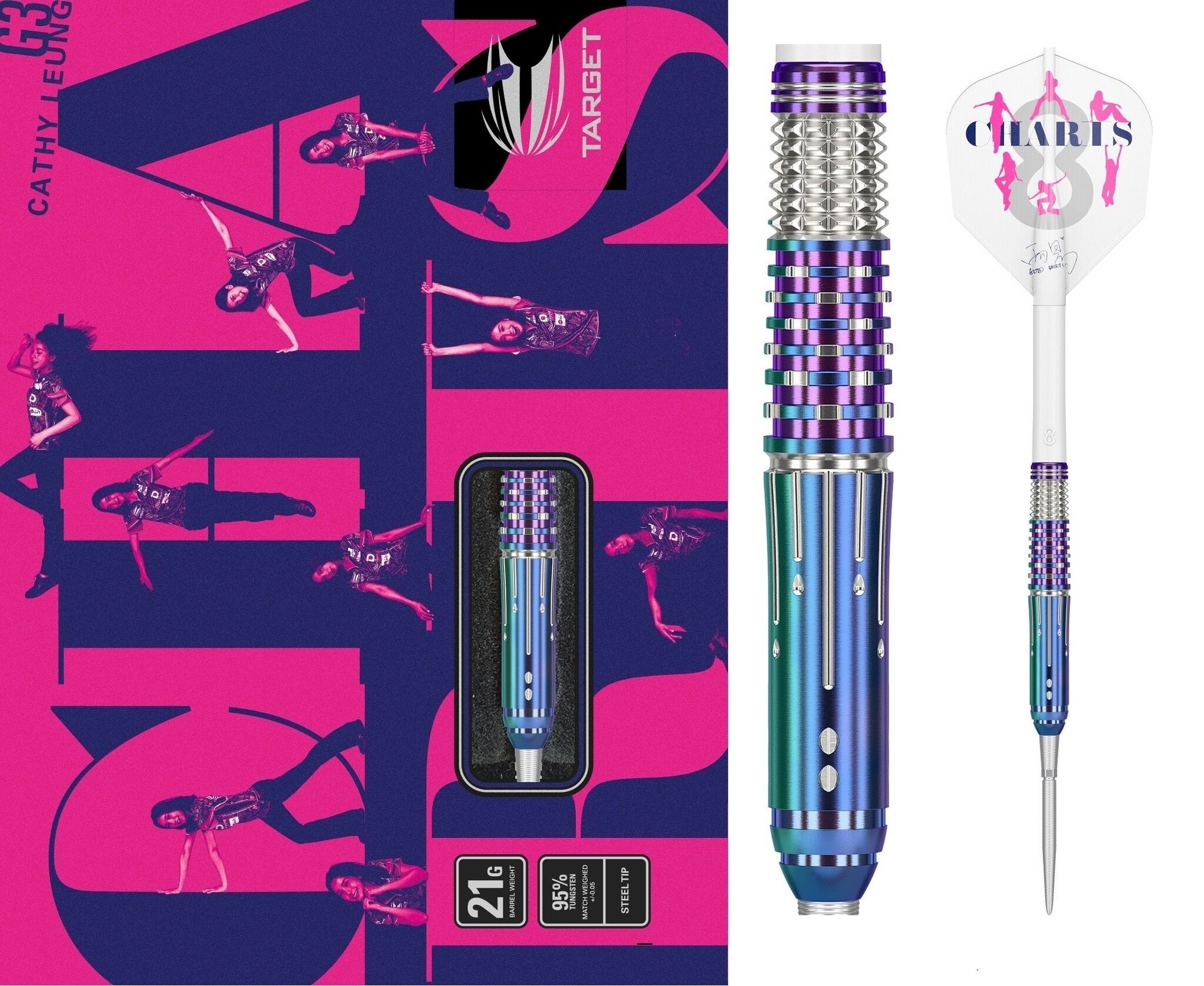 ダーツ TARGET CHARIS G3 MAX Cathy Leung 2BA 20g TARGET CHARIS Gen 3 MAX 20g (Cathy Leung model) - TARGET