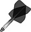 Mission Force 90 Gradient Transparent Black NO2 - Dart Flights