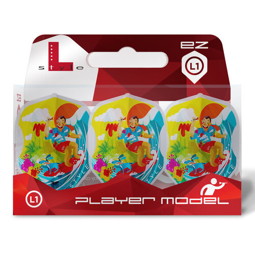 L-Style L-Style EZ L1 Wayne Mardle V1 Type A Clear White - Dart Flights