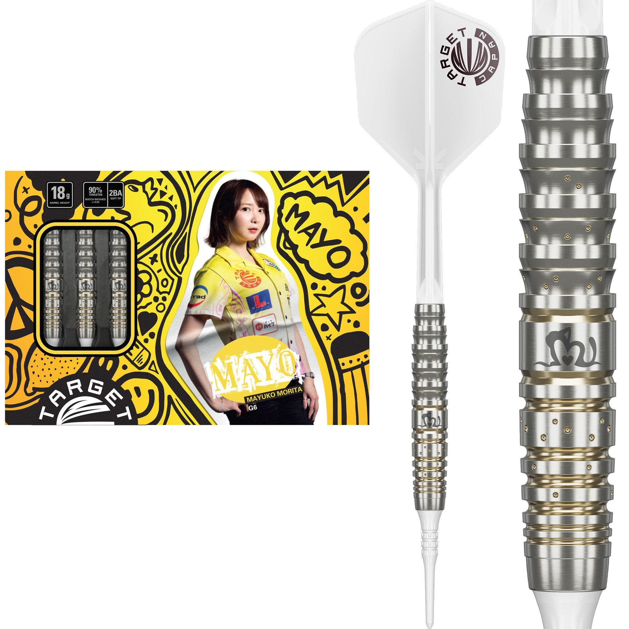 Target Japan Prime Series JPN Mayo G6 90% Softdarts - Dartshopper.de