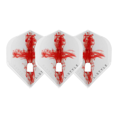 L-Style L-Style Champagne Flight L1 Standard Pro Beau Greves V2 - Clear White - Dart Flights