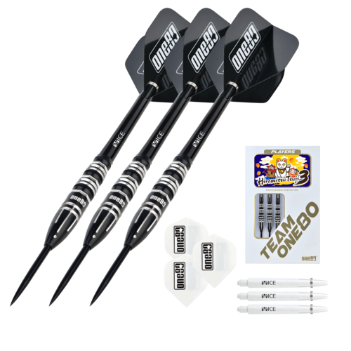 ONE80 ONE80 Hiromitsu Tsuji V3 Black 90% - Steeldarts