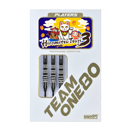 ONE80 ONE80 Hiromitsu Tsuji V3 Black 90% - Steeldarts