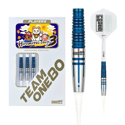 ONE80 ONE80 Hiromitsu Tsuji V3 Blue 90% Softdarts
