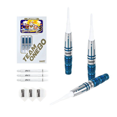 ONE80 ONE80 Hiromitsu Tsuji V3 Blue 90% Softdarts
