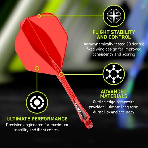 Winmau Winmau Fusion Red NO2 - Dart Flights