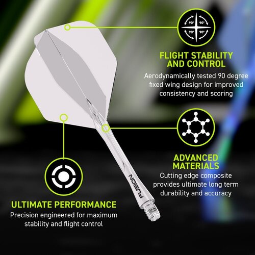 Winmau Winmau Fusion Clear NO2 - Dart Flights