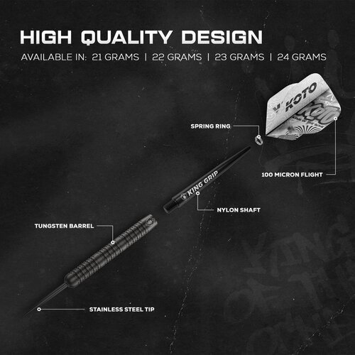 KOTO KOTO Dark Knight Black 80% - Steeldarts