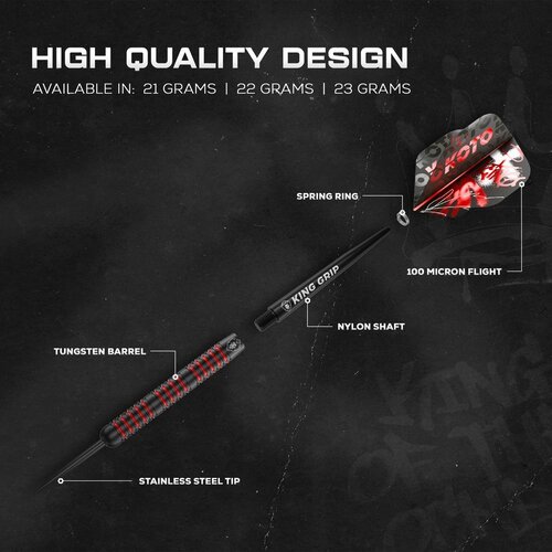 KOTO KOTO Dark Knight Red 80% - Steeldarts