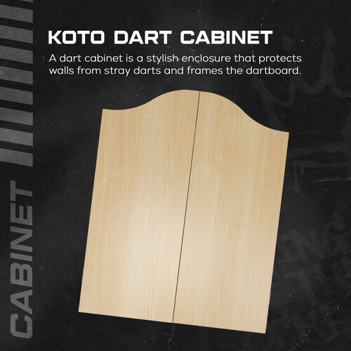 KOTO KOTO Darts Centre - kabinett mit Dartscheibe und 6 Steel Dartpfeile