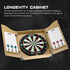 KOTO KOTO Darts Centre - kabinett mit Dartscheibe und 6 Steel Dartpfeile