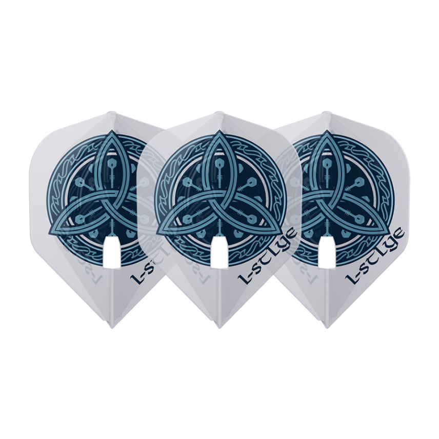L-Style Dart Flights Rene Eidams V4 - Weiße Flights Für Dartspieler