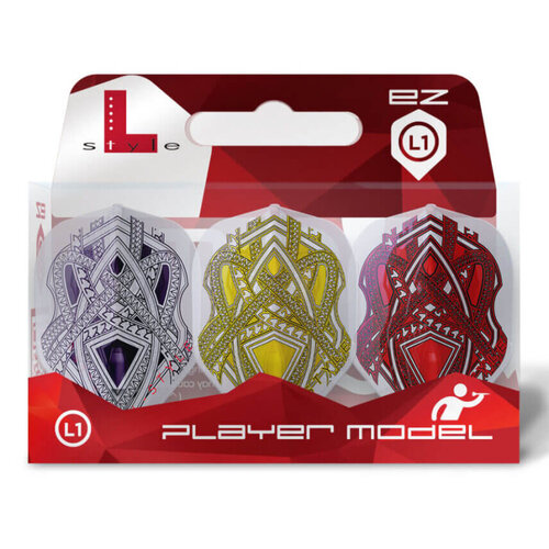 L-Style L-Style EZ L1 Mike de Decker Type B White Mix - Dart Flights