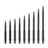 KOTO Tapered Rebel Grip Dart Points Black