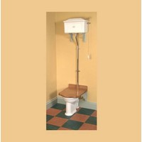 Toilet Hoog Porselein Troonzitting Thomas Crapper