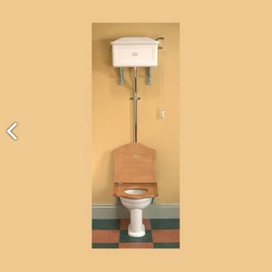 Toilet met hooghangende stortbak porselein - Affaire d'Eau