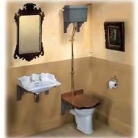 Toilet with Throne Seat Thomas Crapper