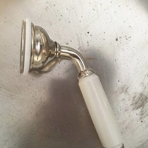 2 x douche nikkel glans