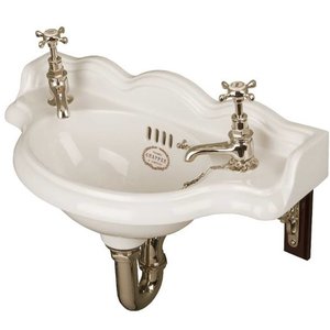 Two tap cloackroom basin Thomas Crapper