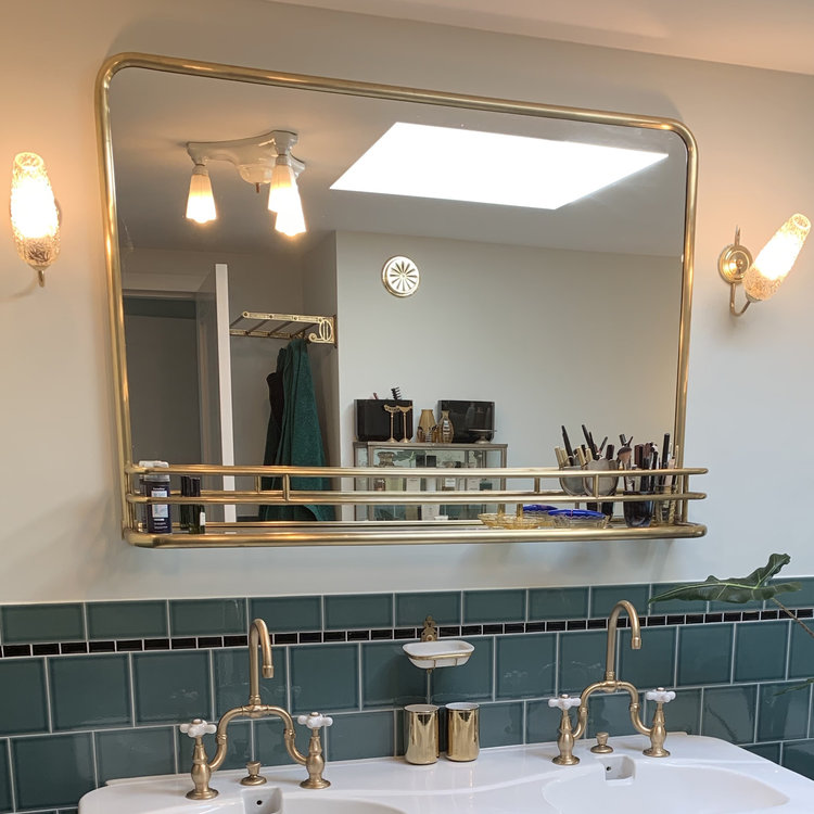 Grote badkamer spiegel van aangehecht - Affaire d'Eau