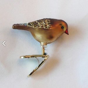 Vogelclip Vogel Klein Bruin