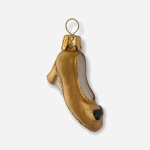 Christmas Decoration Tiny Shoe Gold
