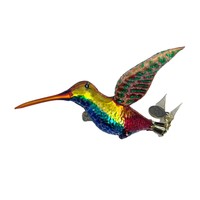 Christmas Decoration Clip Hummingbird Colourful