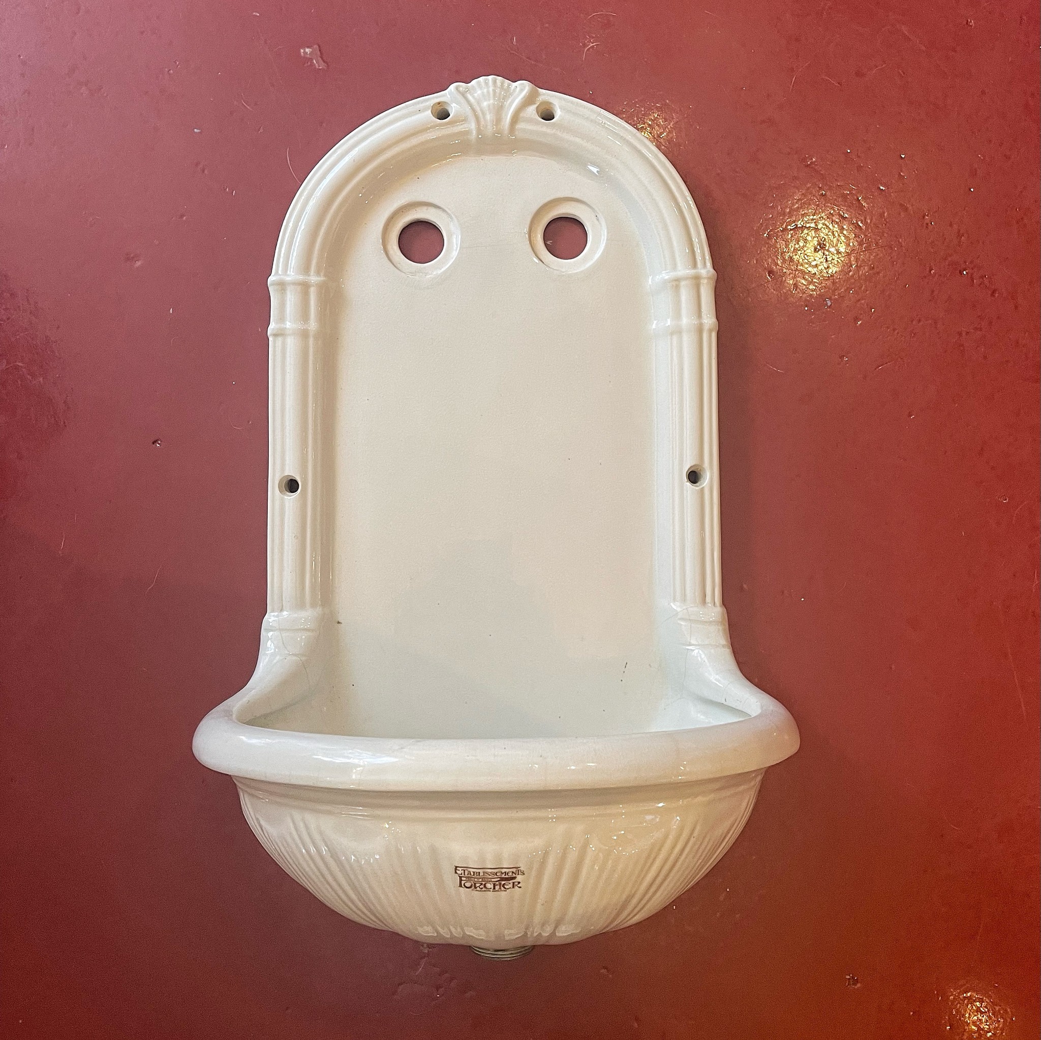 Antique Wash basin Porcher Poste d'Eau Affaire d'Eau