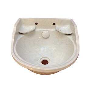 Antique wash basin with marble decoration