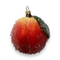Christmas Decoration Peach Frosted