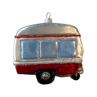 Kerstbal Caravan Rood