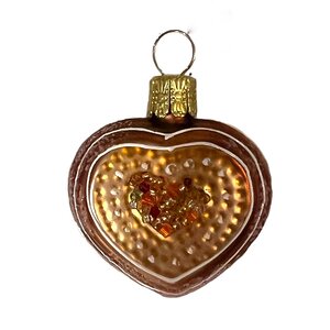 Kerstbal Peperkoek Hart Mini