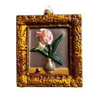 Kerstbal Tulp Schilderijtje