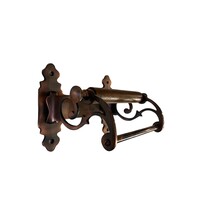 Toiletrolhouder Art Nouveau in rood koper