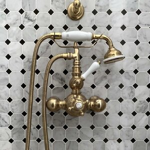Thermostatic Shower Faucet with Slide Bar Tradition