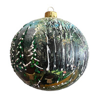 Kerstbal Bos Tafereel