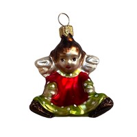 Kerstbal Klein Zittend Engeltje