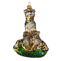 Kerstbal Cheetah Familie