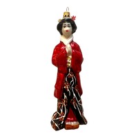 Kerstbal Geisha Rood