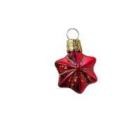 Kerstbal Ster Mini Rood