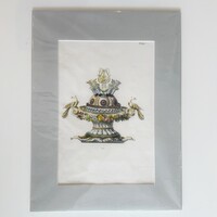 Gastronomische Prent Gateaux Piece de Milieu