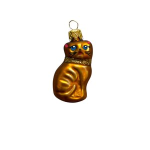Christmas Ornament Cat Mini Brown