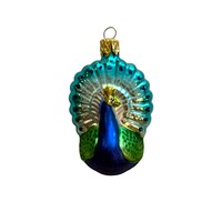 Christmas Ornament Peacock Mini