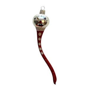 Christmas Ornament Happy Worm Red