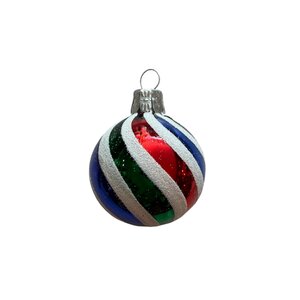 Kerstbal Swirl Klein