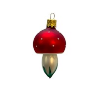 Christmas Decoration Mushroom in the Grass