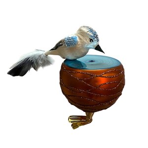 Vogelclip IJsvogeltje met Drinkbak